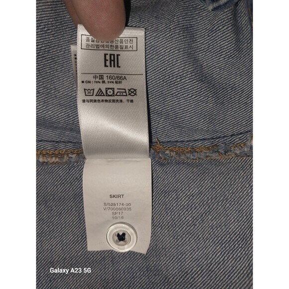 GAP Women's Size 25 Faux Wrap Denim Skirt - Picture 7 of 7